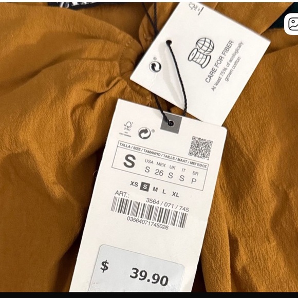 Zara Women's Ochre Mini Skirt - Picture 2 of 9